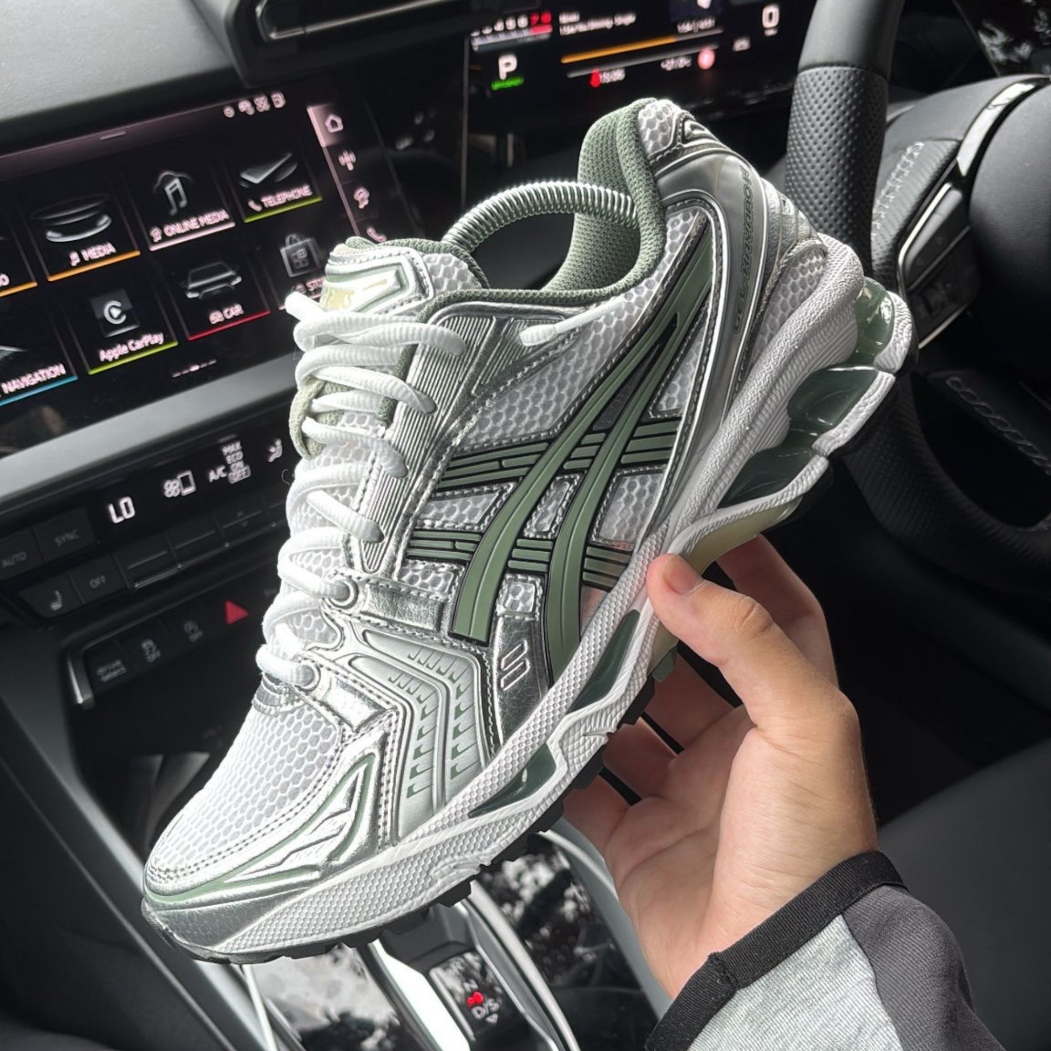 Kayano 14 White Gel Slate Grey