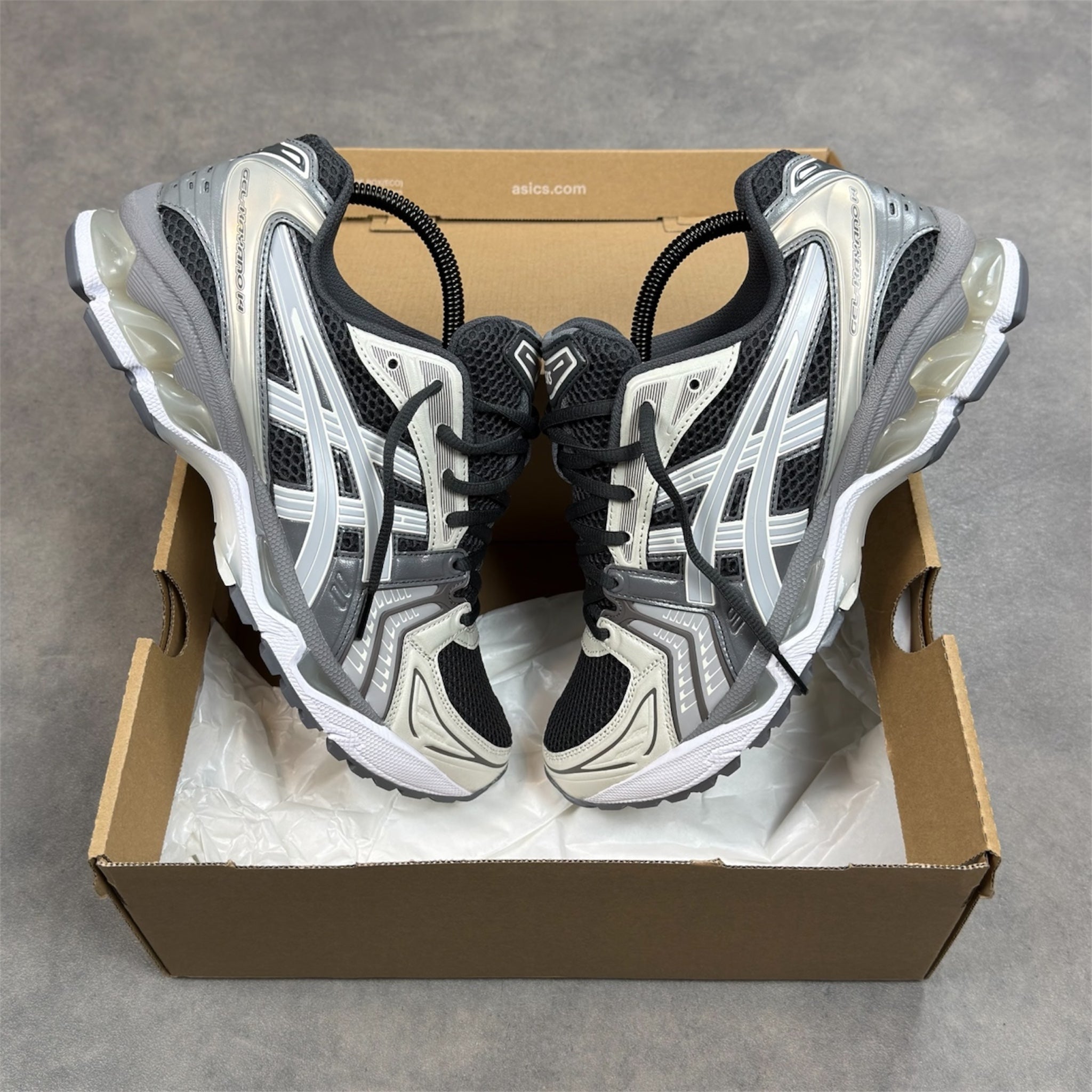 Kayano 14 Grey Obsidian Cement