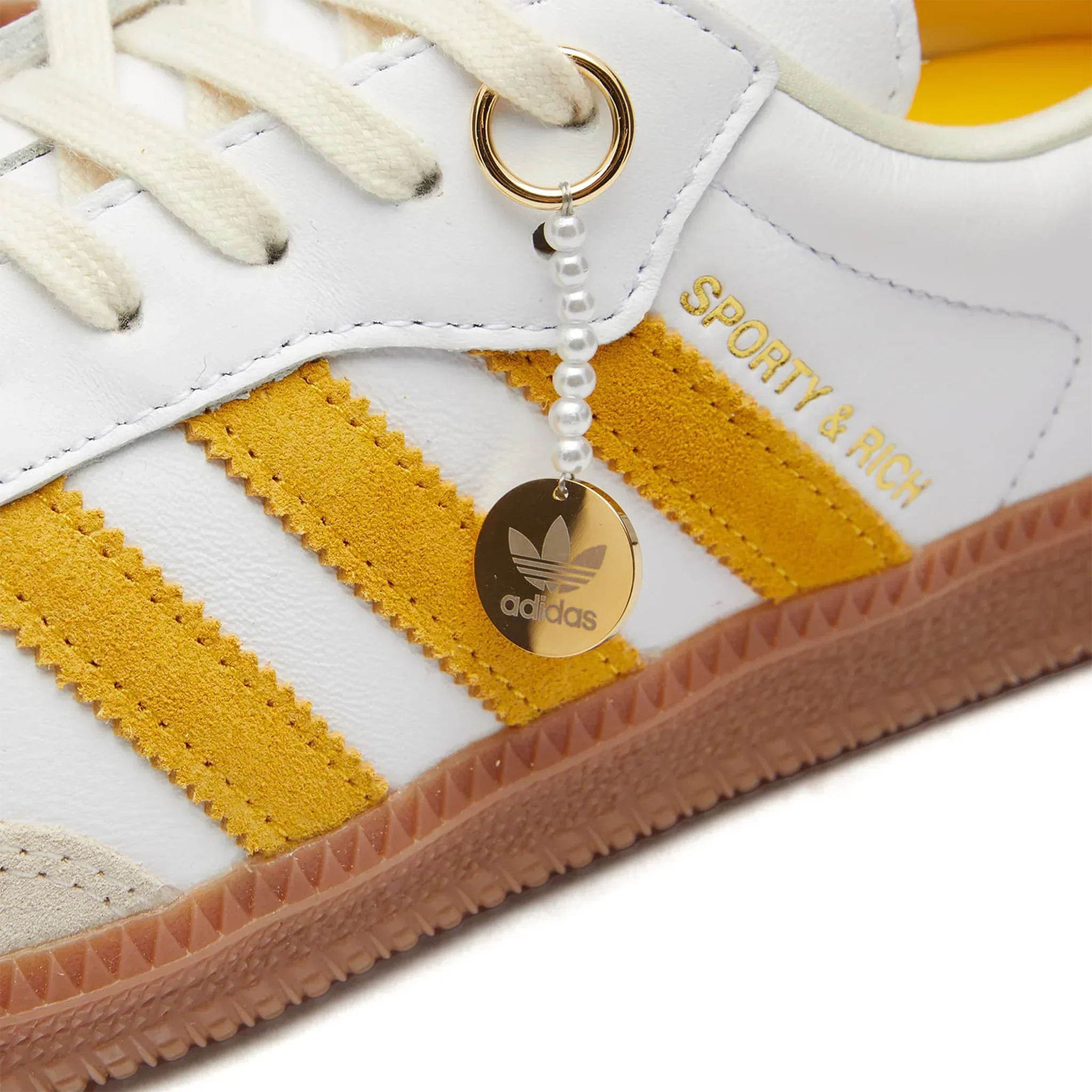 Samba White OG Sporty & Rich Bold Gold