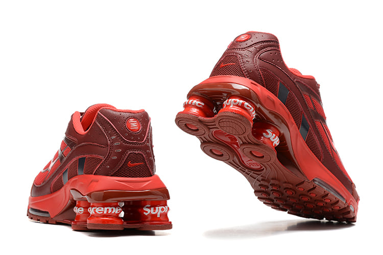 Red Supreme x Shox Ride 2