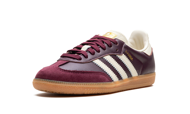 Samba Cream White Maroon Cream White