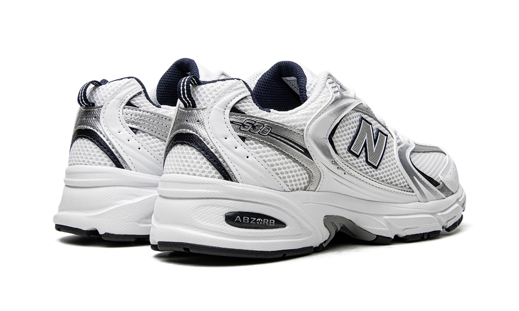 530 White Silver Navy