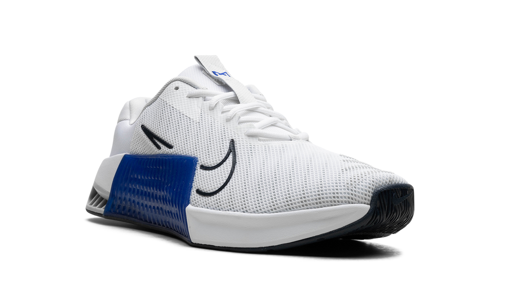 White Metcon 9 Racer Blue