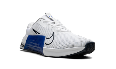 White Metcon 9 Racer Blue