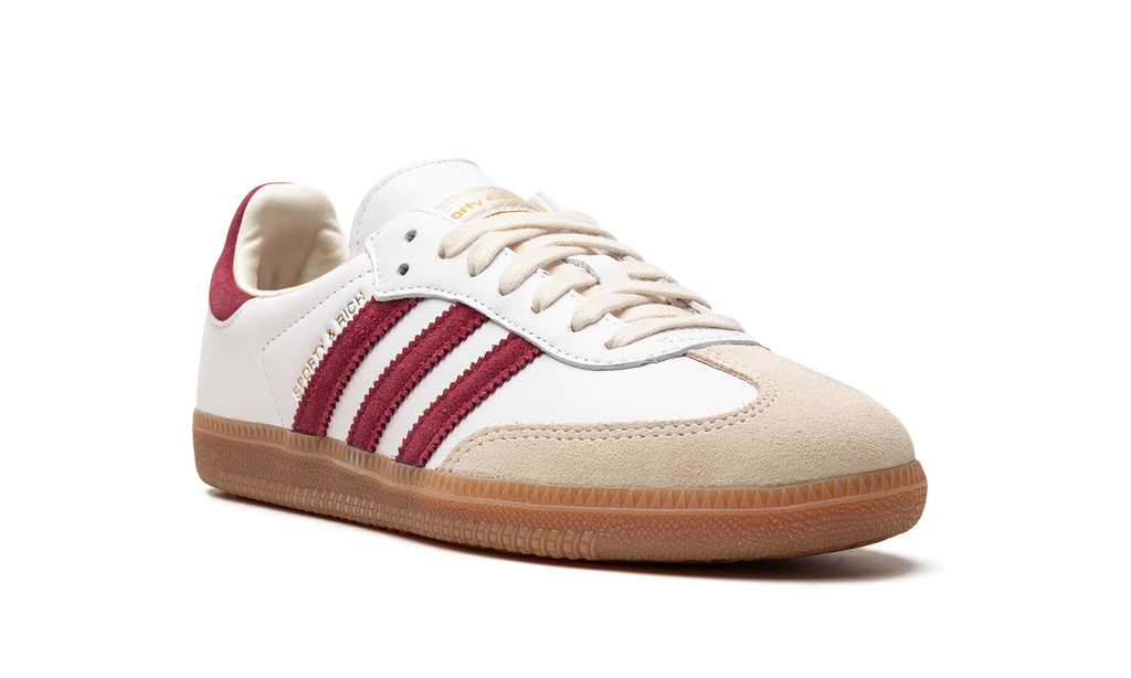 Samba White Sporty & Rich Core Burgundy