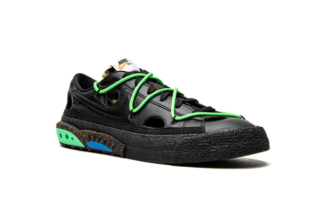 White Blazer Low Off-White Black Electro Green