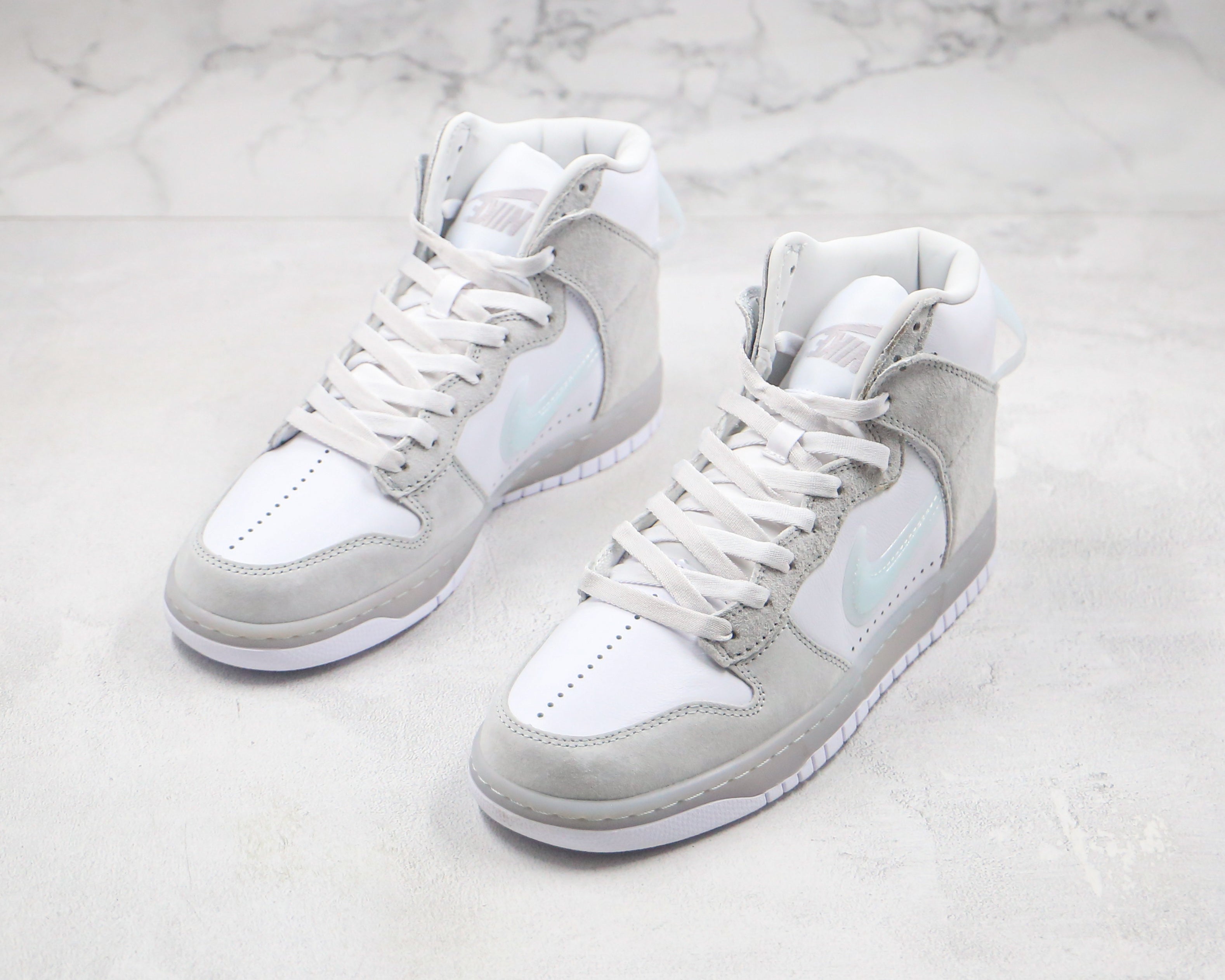 Dunk High White Slam Jam Pure Platinum