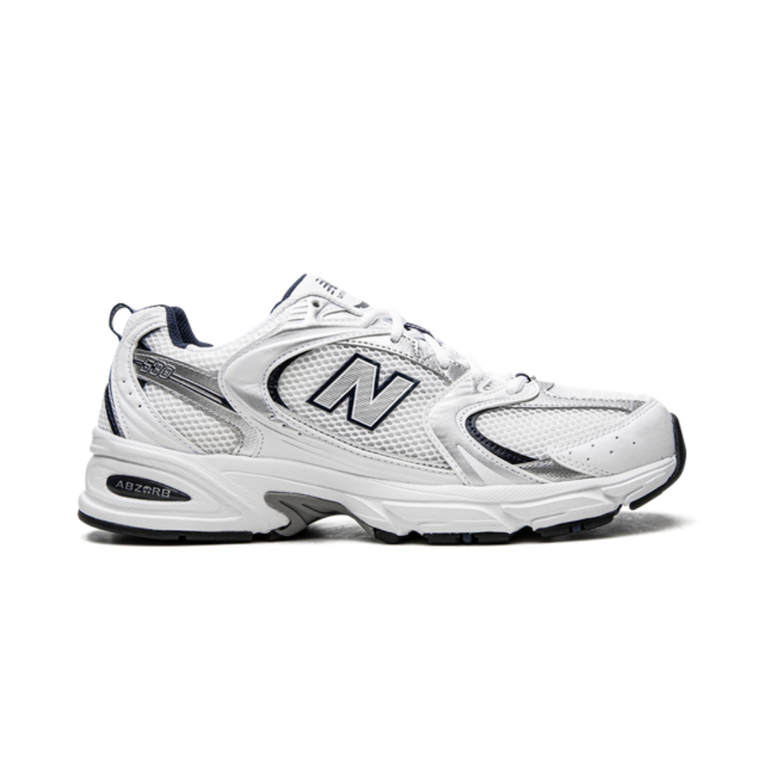 530 White Silver Navy