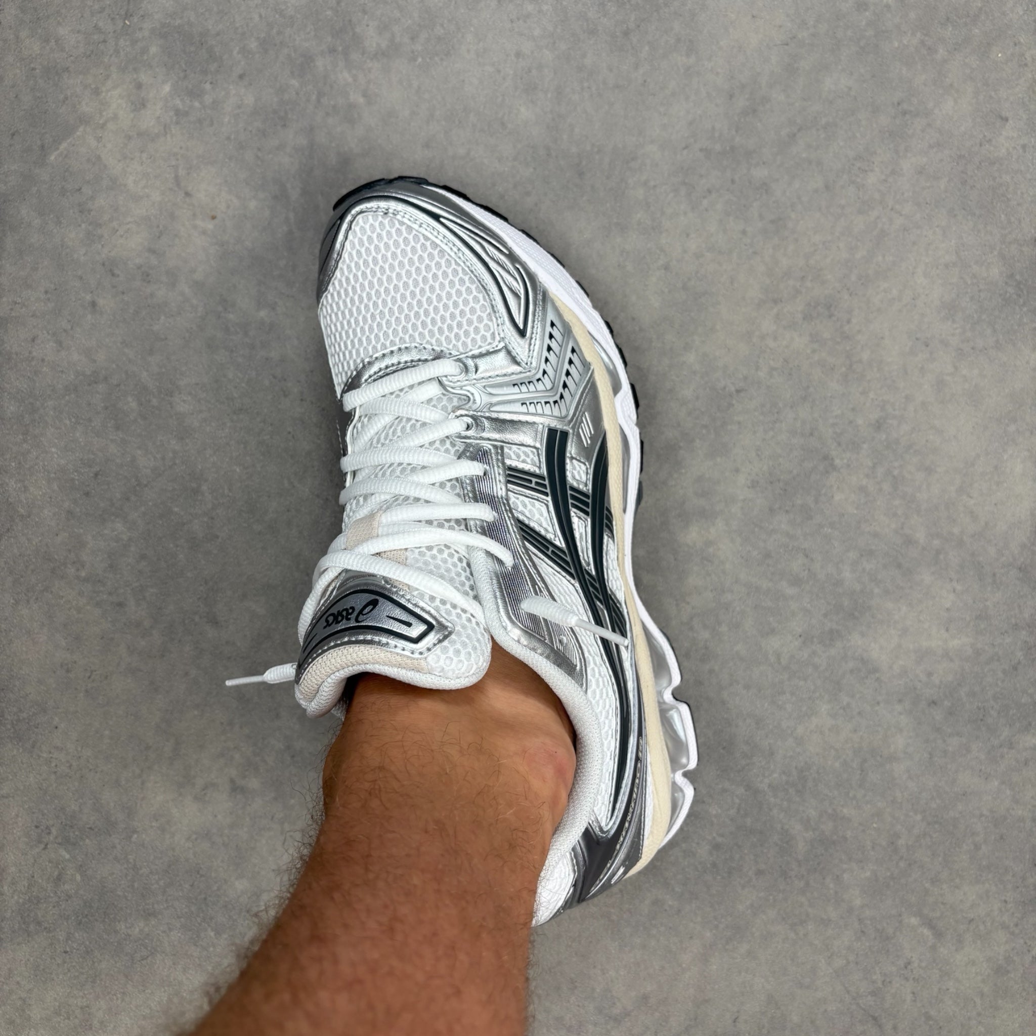 Kayano 14 White Gel Graphite Grey
