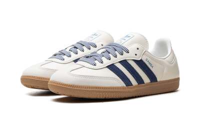 Samba White Off Dark Blue