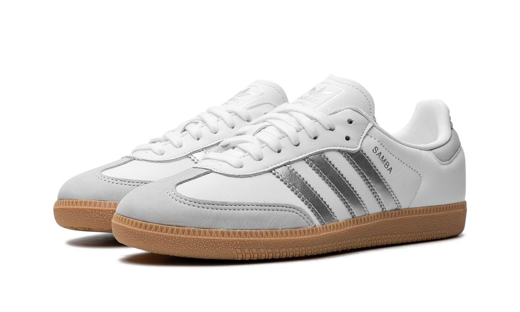 Samba White Silver Metallic Grey