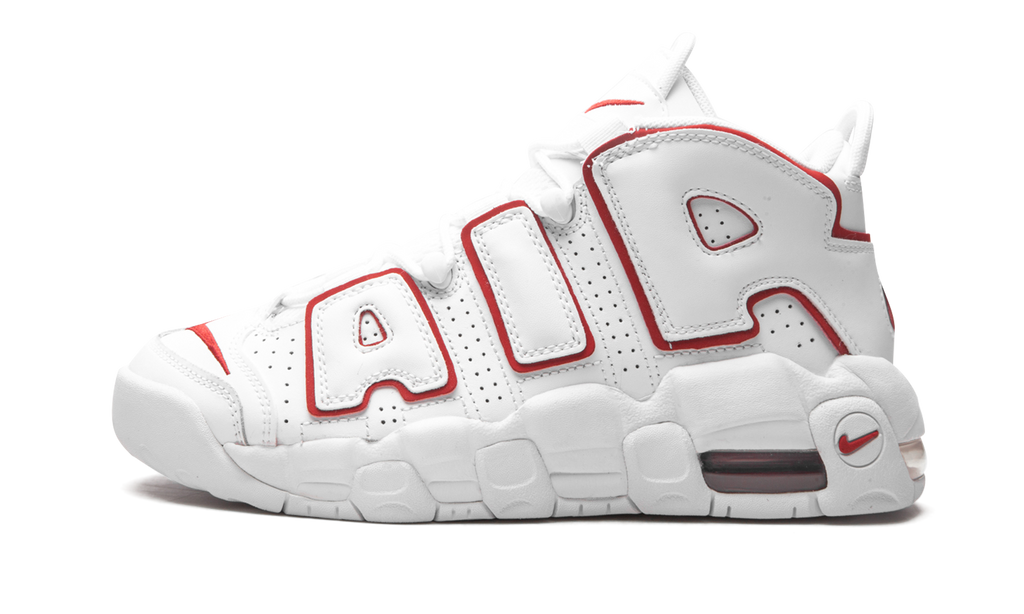 White Air More Uptempo Varsity Red Outline