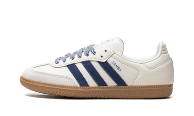 Samba White Off Dark Blue