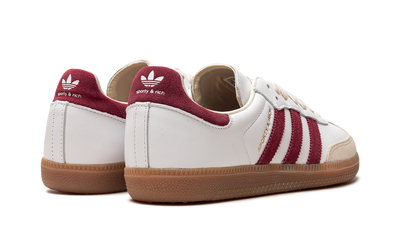 Samba White Sporty & Rich Core Burgundy