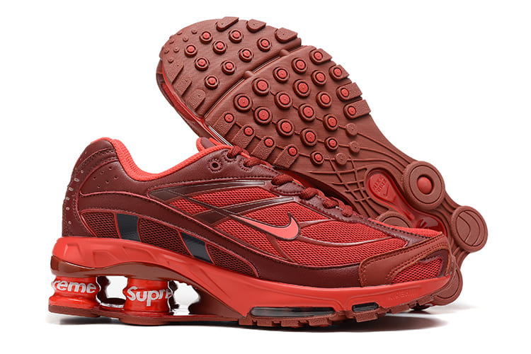 Red Supreme x Shox Ride 2