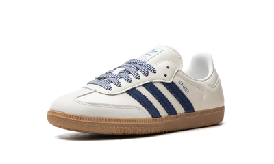Samba White Off Dark Blue