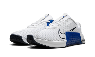 White Metcon 9 Racer Blue