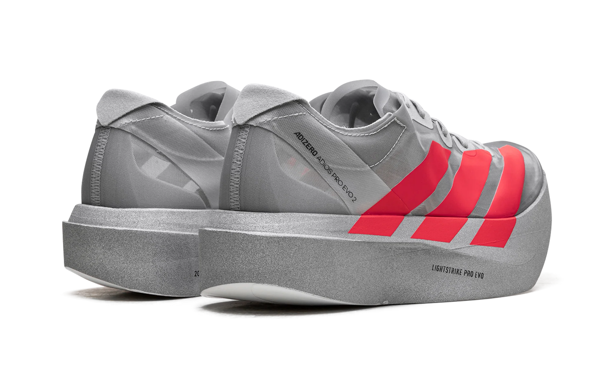 Grey Adizero Adios Pro EVO 2 "Silver Metallic/Lucid Red/Grey Two"
