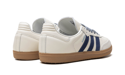 Samba White Off Dark Blue