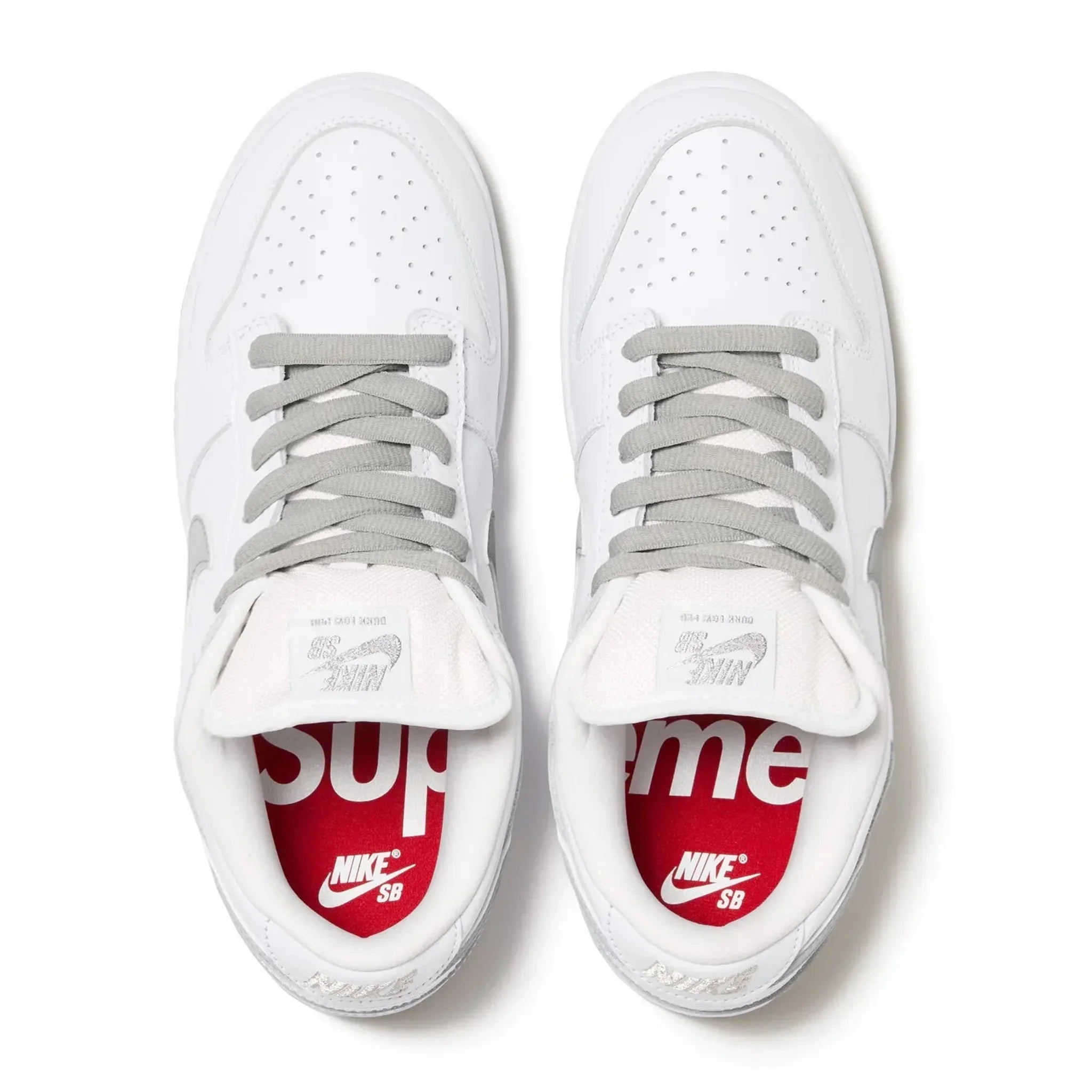 Dunk Low White Supreme x SB