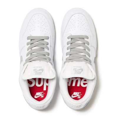 Dunk Low White Supreme x SB