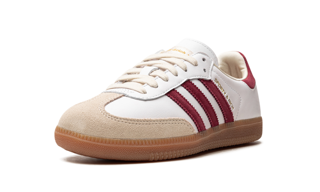 Samba White Sporty & Rich Core Burgundy